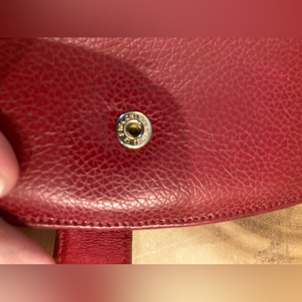 Vintage Coach Madison Continental Clutch Wallet With Kisslock Scarlet Red❤️ Rare - Picture 15 of 16